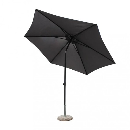 Ombrellone da Giardino Nero/Grigio 3 Mt Rotondo Palo Centrale