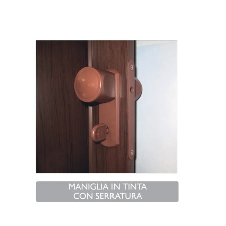Porta a Soffietto Salvaspazio Riducibile Bianco con Serratura a Chiave