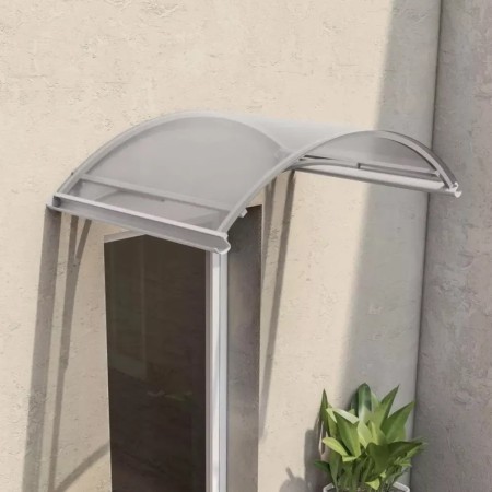 Pensilina in Policarbonato Opaco 160x120 Tettoia Antipioggia per Porta