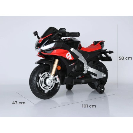 Moto Elettrica da Bambino Aprilia RSIV Small Nero