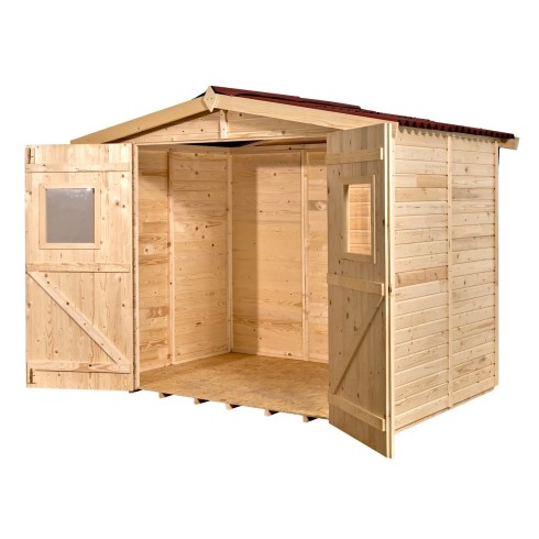 Casetta 2.4x1.6 in Legno Pannelli 16 mm con Pavimento | BricoShop24