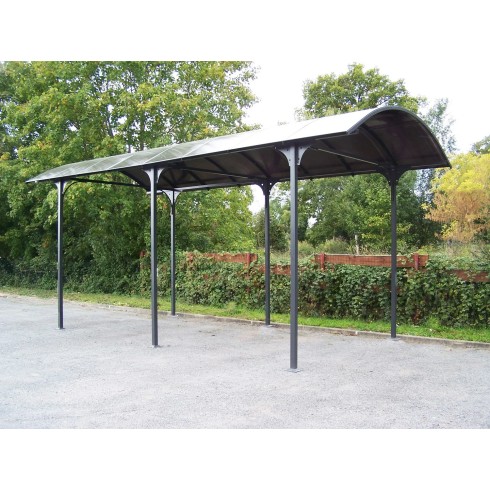 Carport in Alluminio 3.6x7.6 mt Policarbonato Posto Auto Tettoia Camper Furgoni | BricoShop24