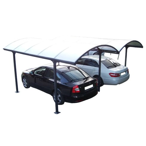 Carport in Alluminio 6x5 metri Policarbonato Gazebo Posto Auto Capanno Tettoia | BricoShop24