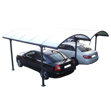 Carport in Alluminio 6x5 metri Policarbonato Gazebo Posto Auto Capanno Tettoia | BricoShop24