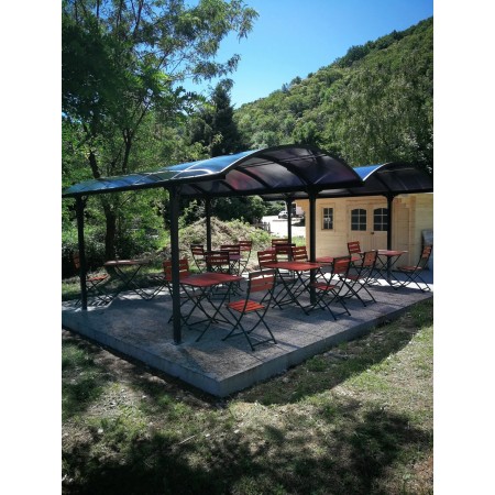 Carport in Alluminio 6x5 metri Policarbonato Gazebo Posto Auto Capanno Tettoia | BricoShop24