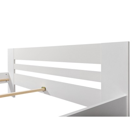 Struttura Letto Matrimoniale 180x200 cm Bianco senza Doghe