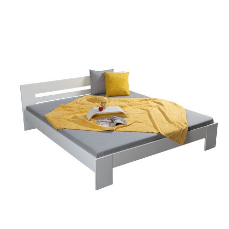Struttura Letto Matrimoniale 180x200 cm Bianco senza Doghe