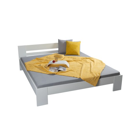 Struttura Letto Matrimoniale 180x200 cm Bianco senza Doghe