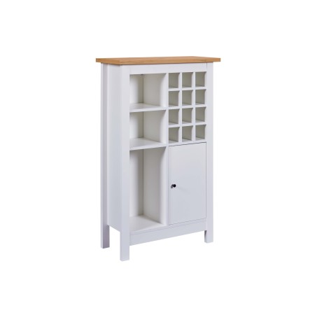 Credenza Cantina Porta Vino Bianco Rovere 76,8 x 33 x 124,4 cm