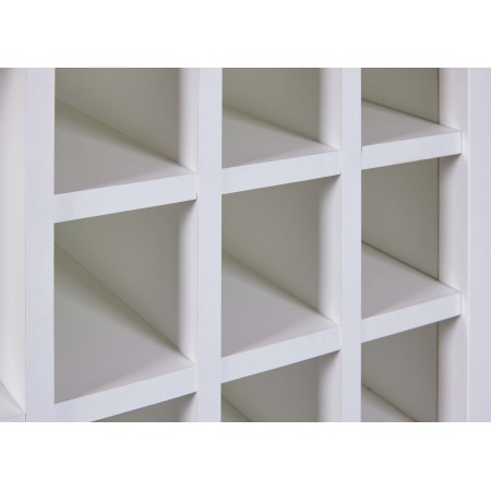 Credenza Cantina Porta Vino Bianco Rovere 76,8 x 33 x 124,4 cm
