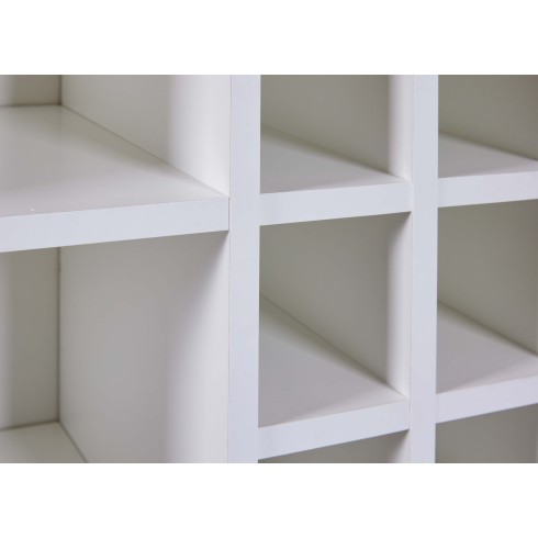 Credenza Cantina Porta Vino Bianco Rovere 76,8 x 33 x 124,4 cm