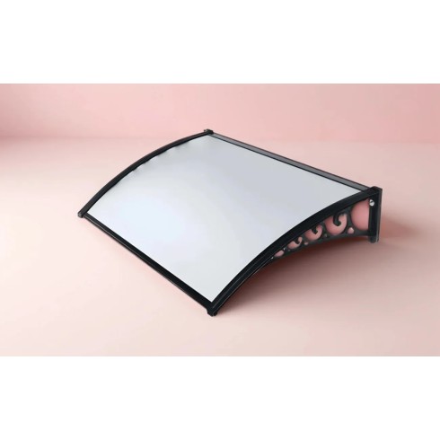 Pensilina 100x80 in Policarbonato Alveolare Trasparente Modulare | BricoShop24