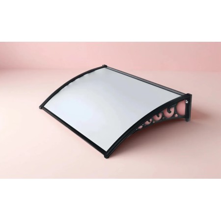 Pensilina 100x80 in Policarbonato Alveolare Trasparente Modulare | BricoShop24