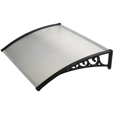 Pensilina 100x80 in Policarbonato Alveolare Trasparente Modulare | BricoShop24