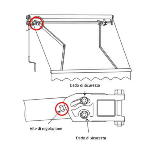 Tenda da Sole a Bracci Retrattili 250x200 Marrone con Rullo da Balcone