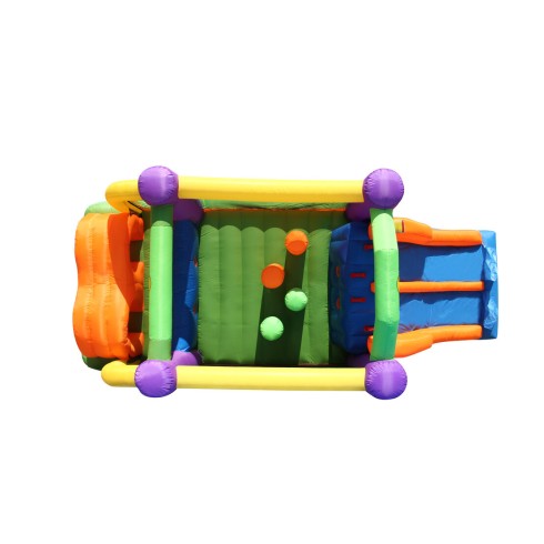 Gonfiabile Percorso ad Ostacoli con Scivolo 560 x 255 x 190 cm