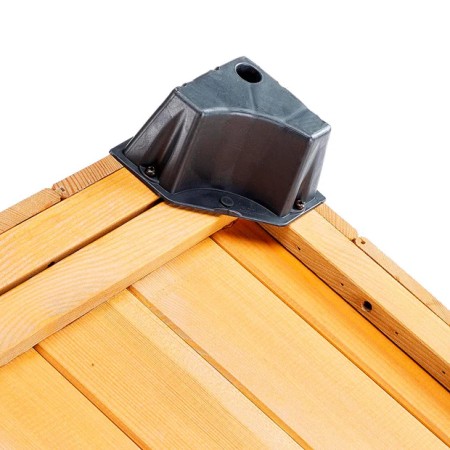 Cuccia per Cani Grande per esterno in legno 81x101x78 cm