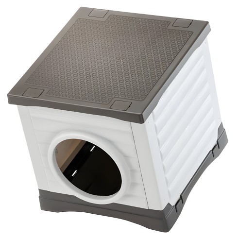 Cuccia per Cani Gatti Conigli 38,5x43x38,5 cm per esterno in resina
