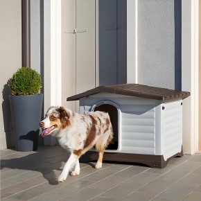Cuccia per Cani 88x72x65 cm con pannello laterale ribaltabile 2