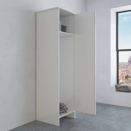 Mobile Bagno a Colonna in PVC Bianco 46,5x49x182 cm Lavanderia
