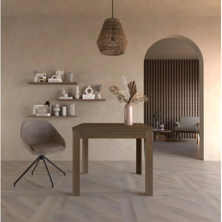 Tavolo a Libro 90x90 cm Finitura Noce Stelvio