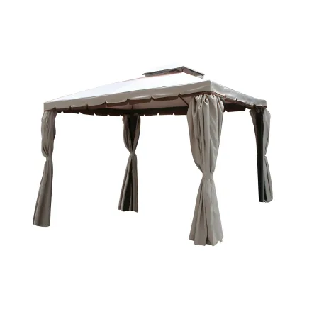 Gazebo Da Giardino 3x6 M – Impermeabile, In PE 100 G/m², Resistente Ai Raggi UV, Con 6 Lati E Telo Con Cerniera