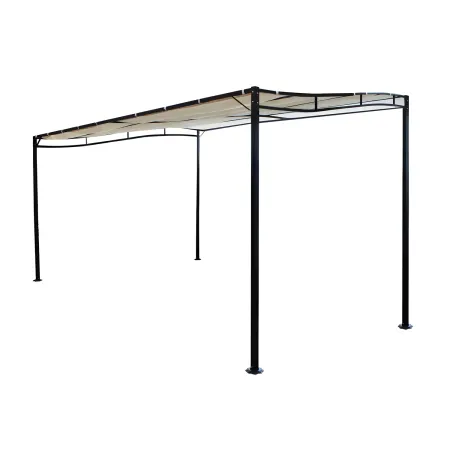 Gazebo Pergola 3x2,5 m Struttura Acciaio Telo Ecrù