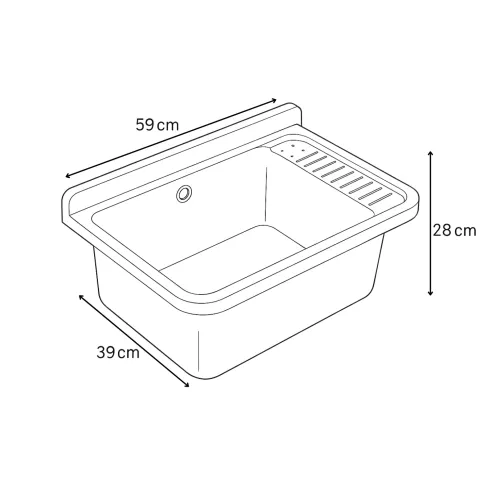Pilozzo Parete Bianco 59x39x28 cm Resina con Dispenser e Kit Fissaggio