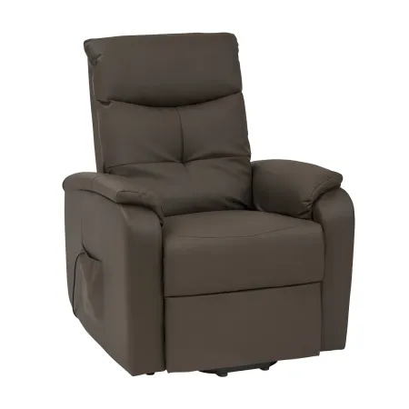 Poltrona Relax Elettrica Marrone 76x95x106 cm Ecopelle Reclinabile