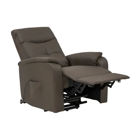 Poltrona Relax Elettrica Marrone 76x95x106 cm Ecopelle Reclinabile