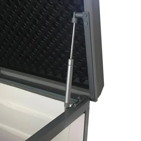 Armadio in Resina 140 cm Baule Esterno Bidoni Rifiuti Box da Giardino Balcone | BricoShop24