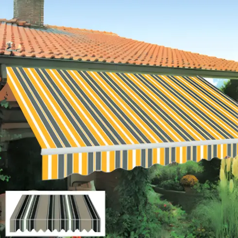 Tenda da Sole con Bracci Retrattili 295x200 cm in Alluminio Verde