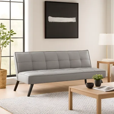 Divano Letto 3 Posti Grigio Chiaro Lino Prontoletto Salvaspazio