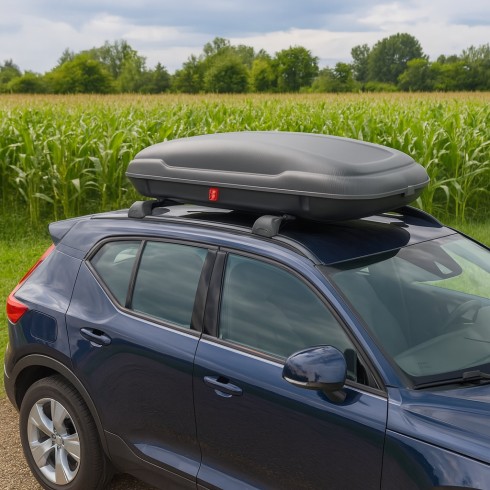 Baule da Tetto Universale per Auto 320 litri Compatto per Viaggi