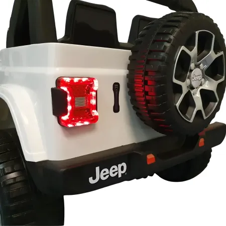 Macchina Jeep Wrangler a Batteria 12V Fuoristrada Bianco per Bambini