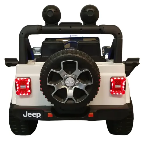 Macchina Jeep Wrangler a Batteria 12V Fuoristrada Bianco per Bambini