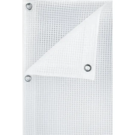 Telo Retinato Trasparente 350x400 cm Occhiellato PE Copertura Esterni