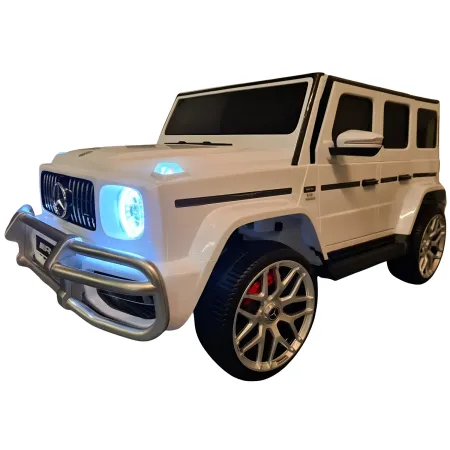 Macchinina per 2 Bambini Auto a Batteria Mercedes G63 AMG 24V Bianca