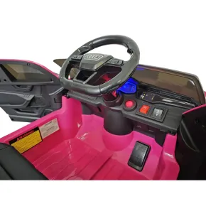 Macchina Elettrica Audi RS6 a Batteria 12 V Auto per Bambini Rosa 2
