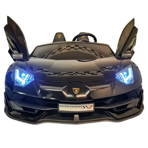 Macchina per Bambini Nero Lamborghini Aventador 2 Persone a Batteria