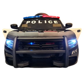 Macchina Elettrica per Bambini Polizia Nera a Batteria 12 V con Luci Macchinina | BricoShop24 2