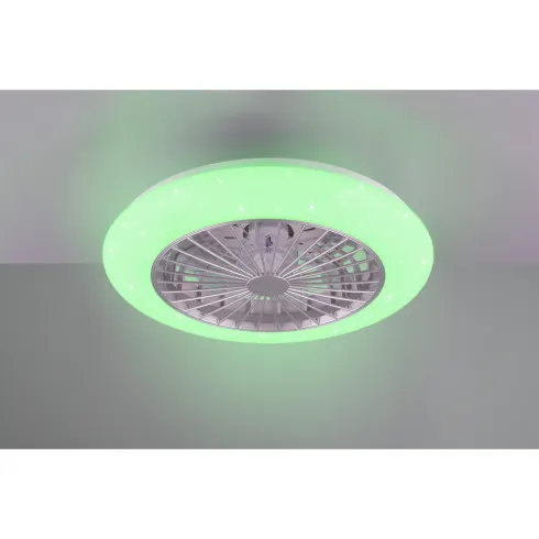 Ventilatore da Soffitto LED con Luce RGB Dimmerabile e Telecomando