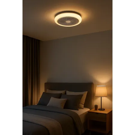 Plafoniera LED con Ventilatore Silenzioso Dimmerabile RGB CCT Timer