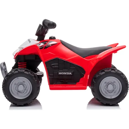 Quad Elettrico per Bambini Rosso Honda 7,2V con Luci LED Ricaricabile