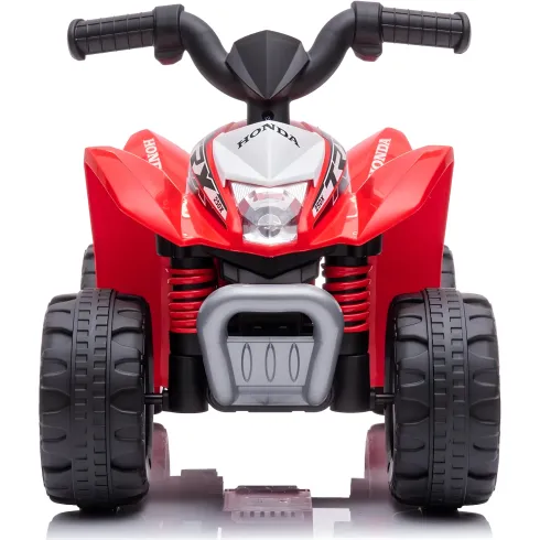 Quad Elettrico per Bambini Rosso Honda 7,2V con Luci LED Ricaricabile
