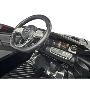 Macchina Elettrica per Bambini Mercedes Nero 12V con Sedile in Pelle 2