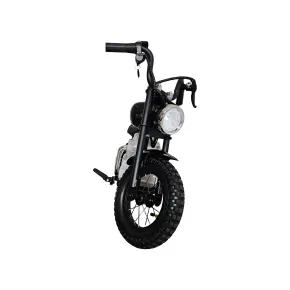 Moto Elettrica per Bambini Chopper Nero 24V 200W Sedile in Pelle 2