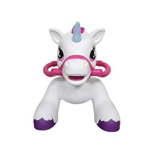 Unicorno Elettrico Cavalcabile 12V per Bambini con Luci e Suoni