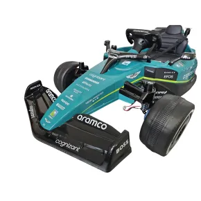 Auto Elettrica per Bambini Aston Martin 24V Verde con Telecomando 2