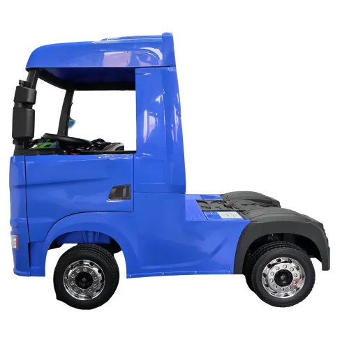 Camion Elettrico per Bambini 12V Blu con 4 Motori Radio e Telecomando